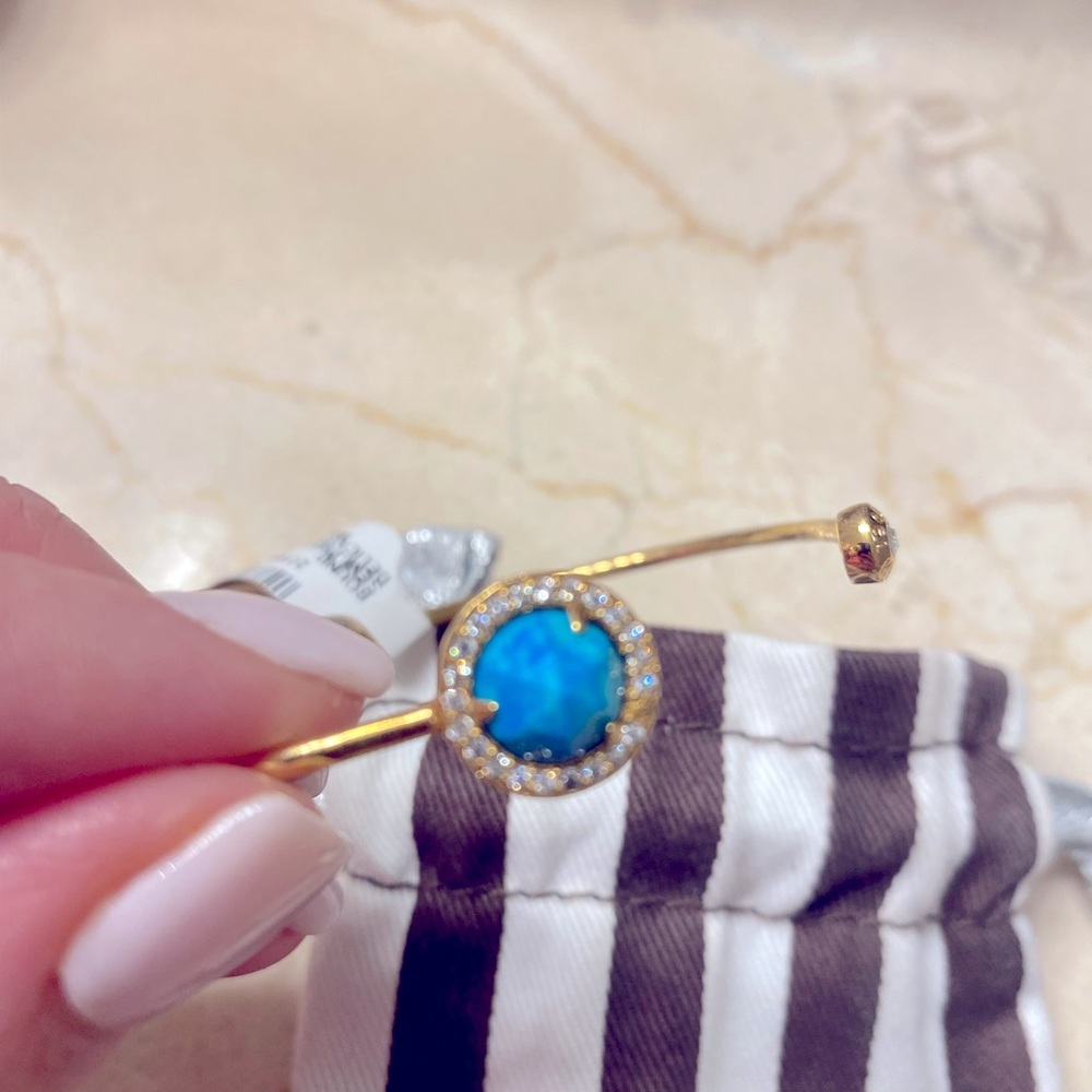🚫🚫SOLD🚫🚫 henri bendel Bracelet turquoise bangle - Picture 3 of 4